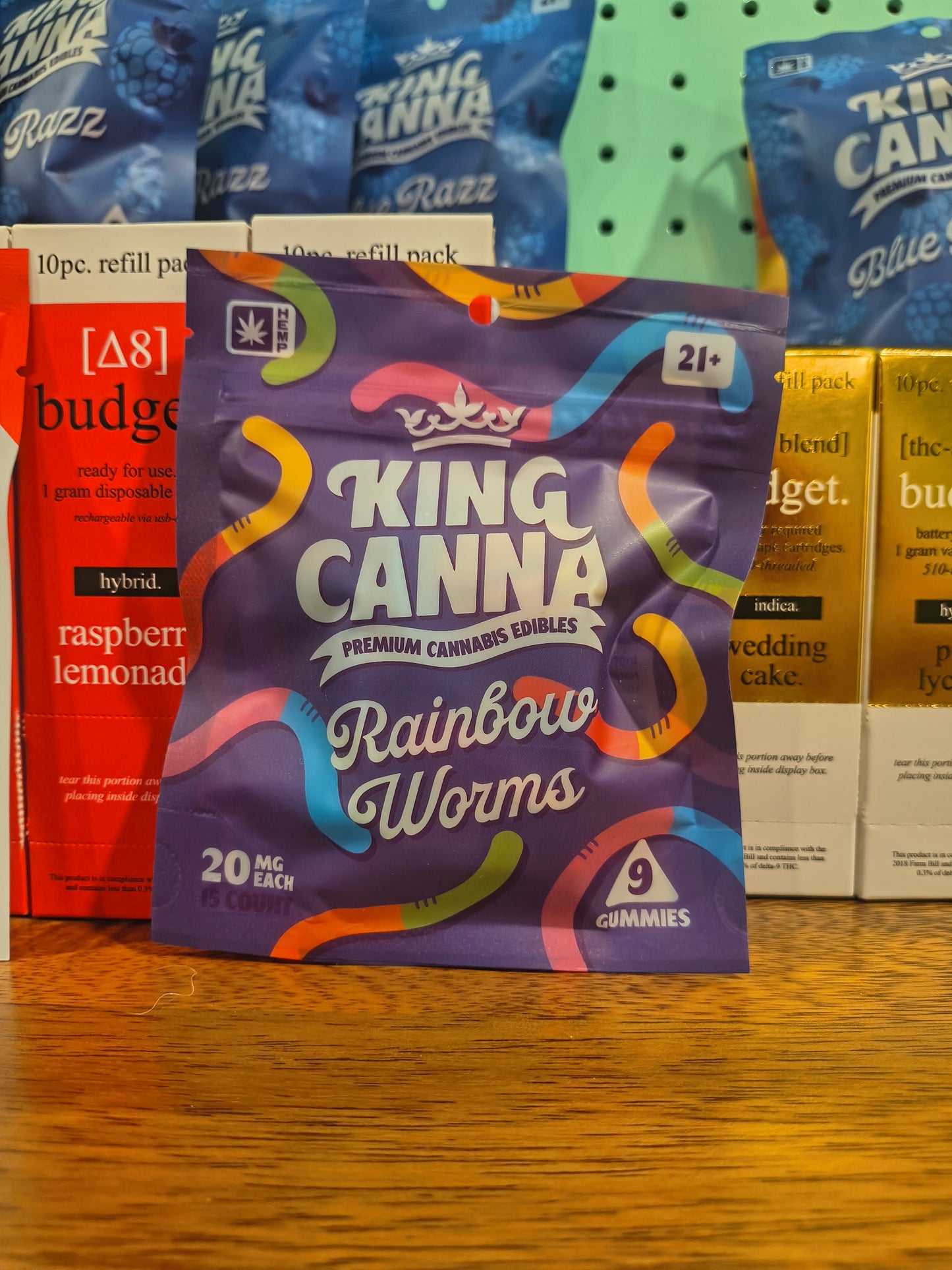 King Canna – Rainbow Worms (9ct) – 20mg Each