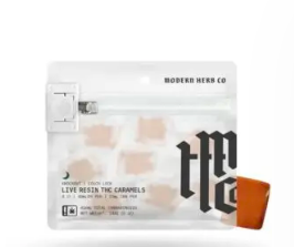 Modern Herb Co | Caramels | Delta 9 + CBN | Live Resin | Knockout | 400mg | 8 Count