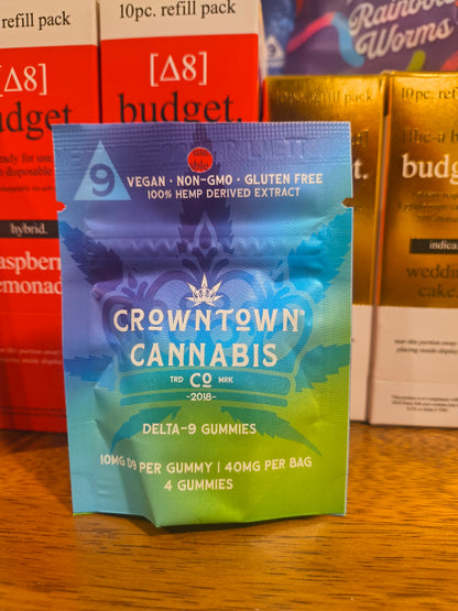 Crowntown Cannabis – Delta-9 Gummies (4ct) – 10mg Each