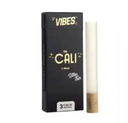 Vibes Fine Rolling Papers | Ultra Thin | The Cali | 2 Grams | 3 Pack
